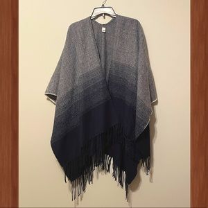 Navy Ombré Shawl